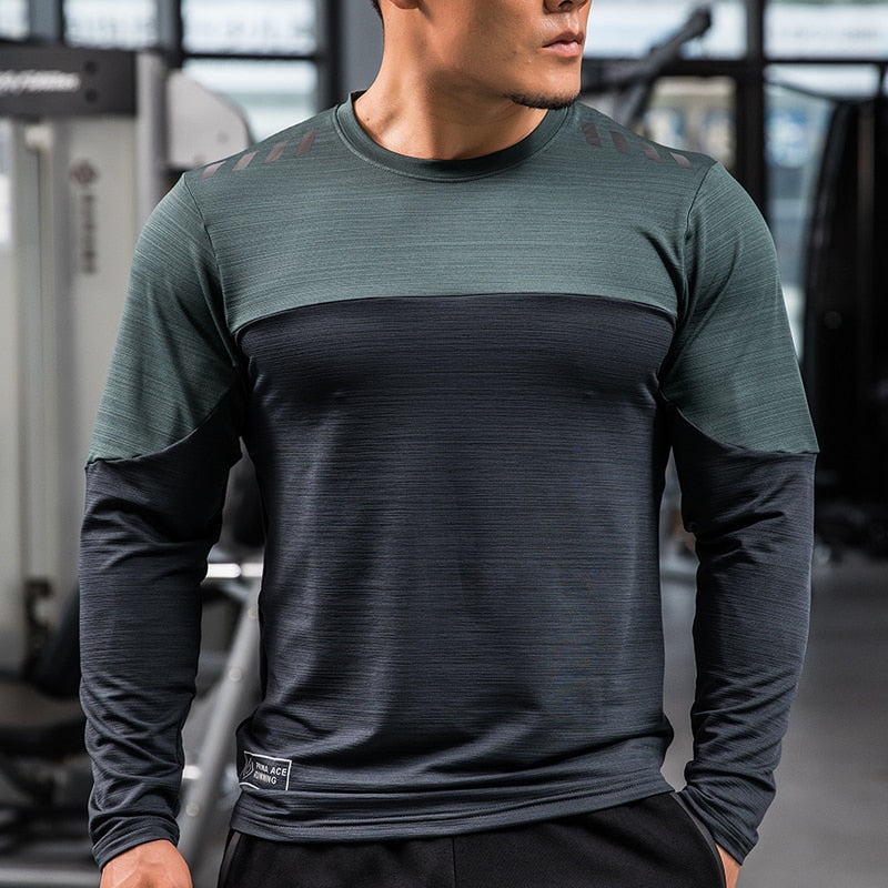 Men's Long Sleeve Gym Compression Dry Fit Shirt - activesportslife