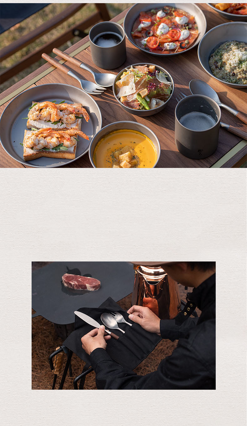 Naturehike Outdoor Camping Tableware Portable Ultralight Knife Fork Spoon Dinner Set Nature Hike Gear - activesportslife