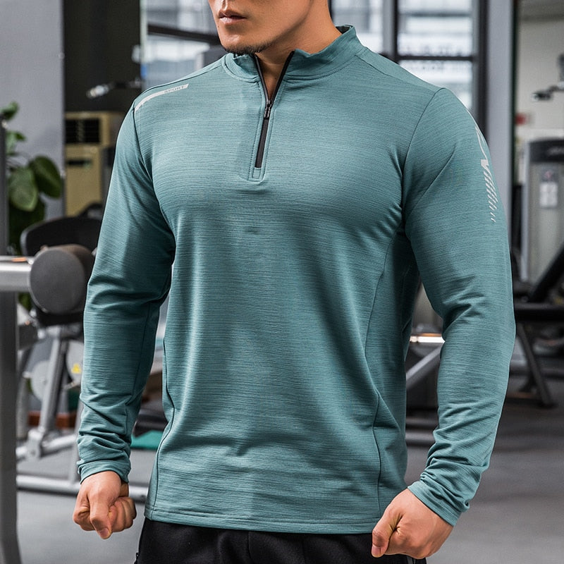 Men's Long Sleeve Gym Compression Dry Fit Shirt - activesportslife