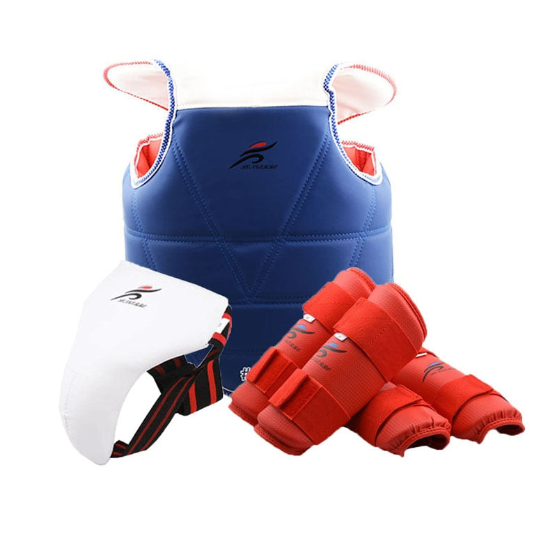 ITF Sparring Gear Helmet Leg Arm Chest Protection Professional Martial Arts Equipment - activesportslife