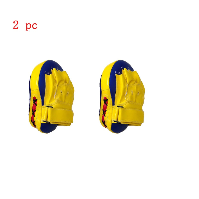 New 2pc Curved Boxing Focus Punching Pads For Taekwondo Muay thai Karate Adults Kids Training Pads - activesportslife