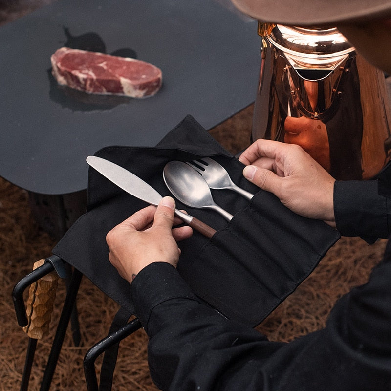 Naturehike Outdoor Camping Tableware Portable Ultralight Knife Fork Spoon Dinner Set Nature Hike Gear - activesportslife