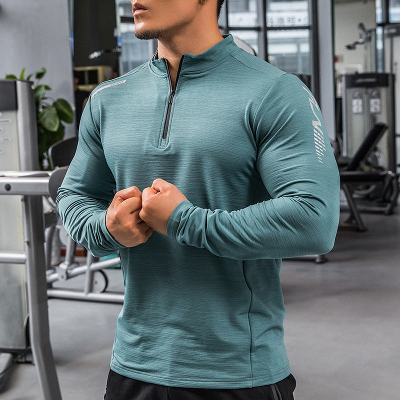Men's Long Sleeve Gym Compression Dry Fit Shirt - activesportslife