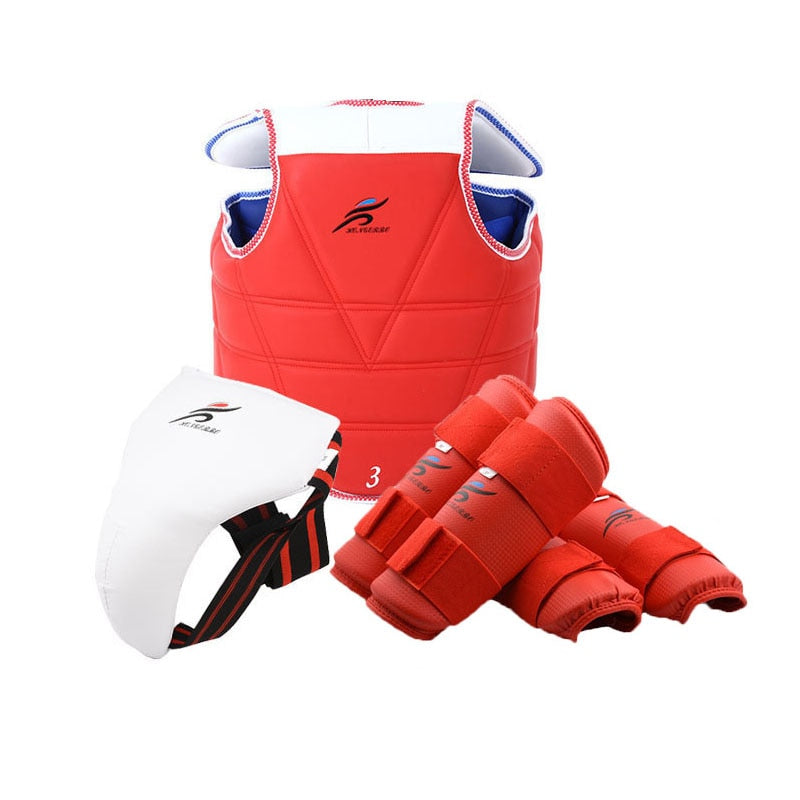 ITF Sparring Gear Helmet Leg Arm Chest Protection Professional Martial Arts Equipment - activesportslife