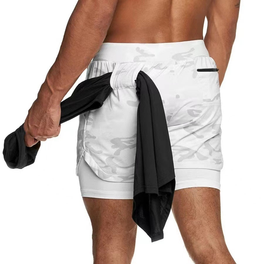 Men's Camo Quick Dry Gym Shorts - activesportslife