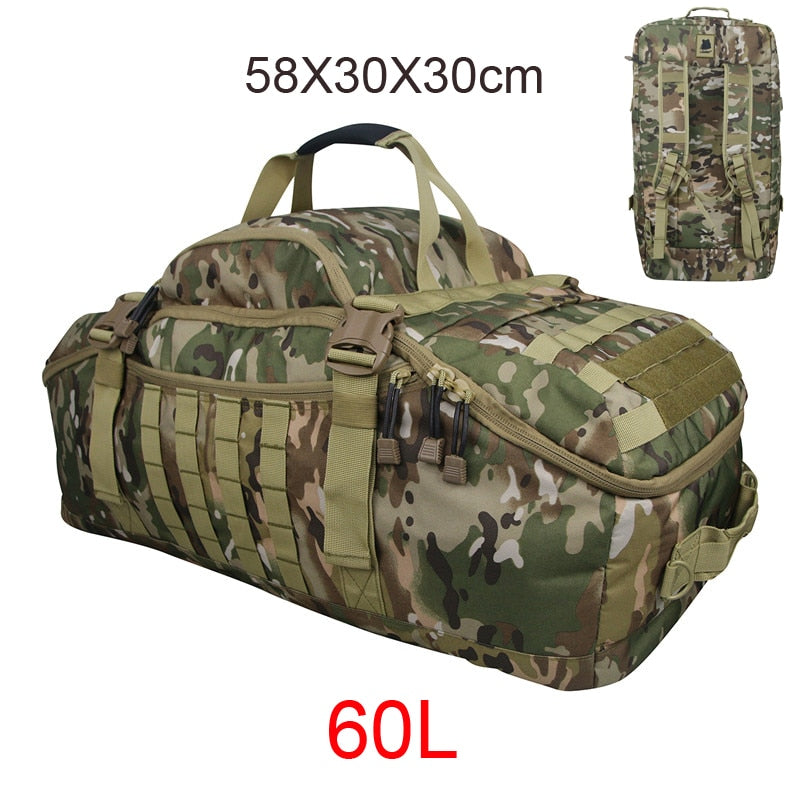 Gym Fitness Bag Camping Trekking Hiking Travel, Waterproof Hunting Bag Assault Military Outdoor Rucksack Tactical Backpack - activesportslife