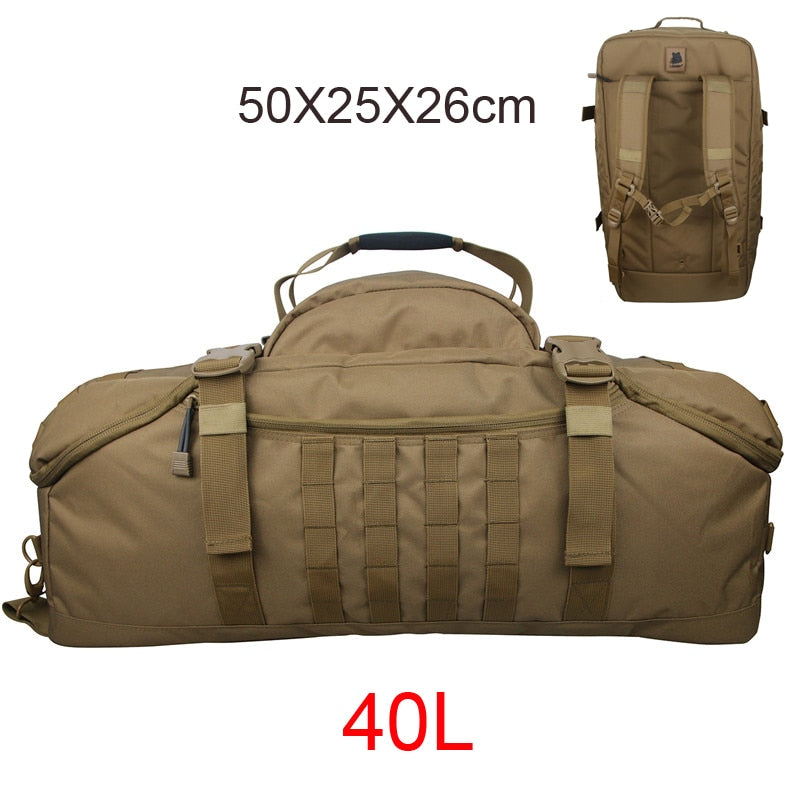 Gym Fitness Bag Camping Trekking Hiking Travel, Waterproof Hunting Bag Assault Military Outdoor Rucksack Tactical Backpack - activesportslife