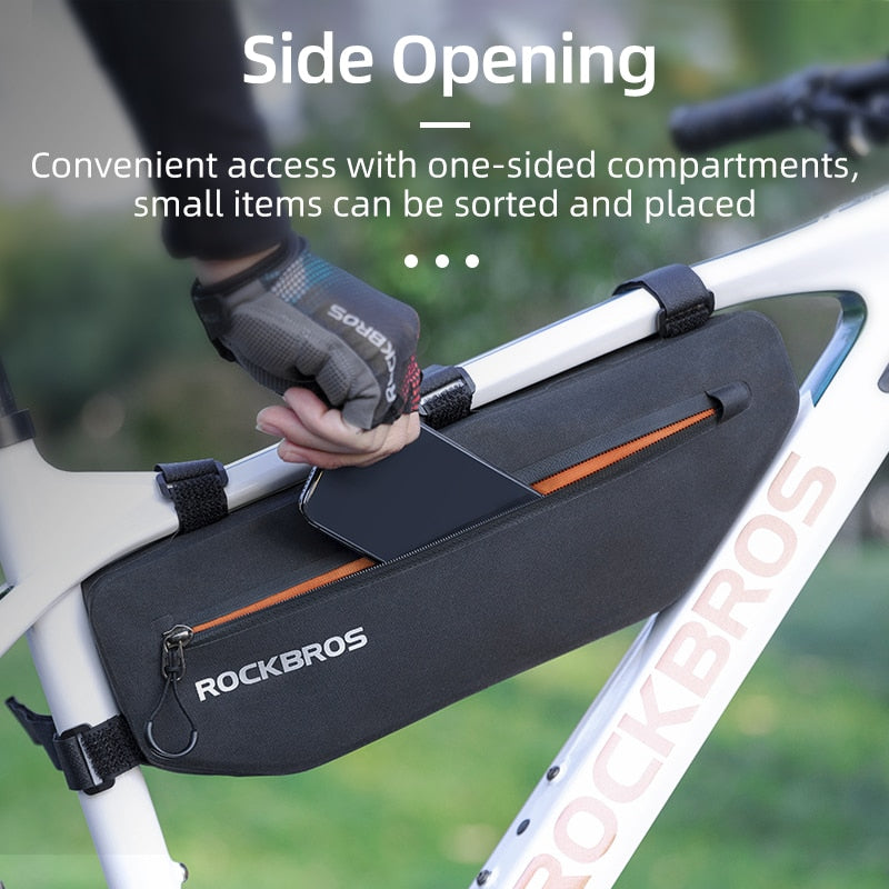 ROCKBROS Bicycle Bags Top Tube Front Frame Bag Waterproof Dirt-resistant Bike Accessories Bags - activesportslife