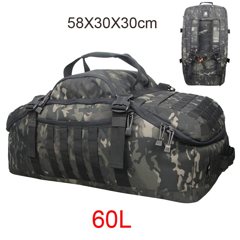 Gym Fitness Bag Camping Trekking Hiking Travel, Waterproof Hunting Bag Assault Military Outdoor Rucksack Tactical Backpack - activesportslife
