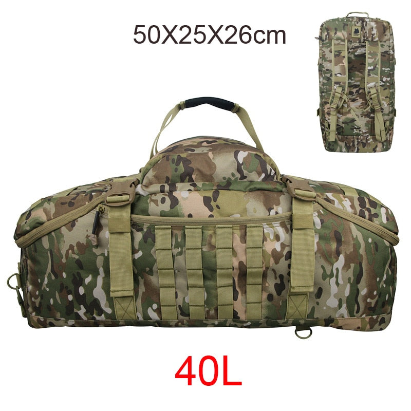 Gym Fitness Bag Camping Trekking Hiking Travel, Waterproof Hunting Bag Assault Military Outdoor Rucksack Tactical Backpack - activesportslife