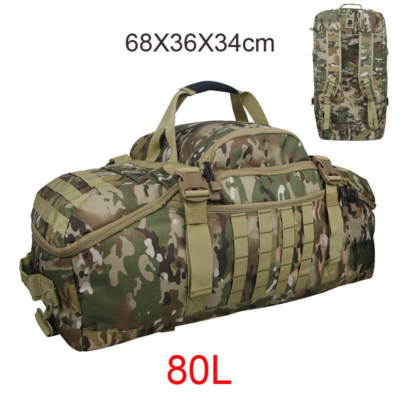 Gym Fitness Bag Camping Trekking Hiking Travel, Waterproof Hunting Bag Assault Military Outdoor Rucksack Tactical Backpack - activesportslife