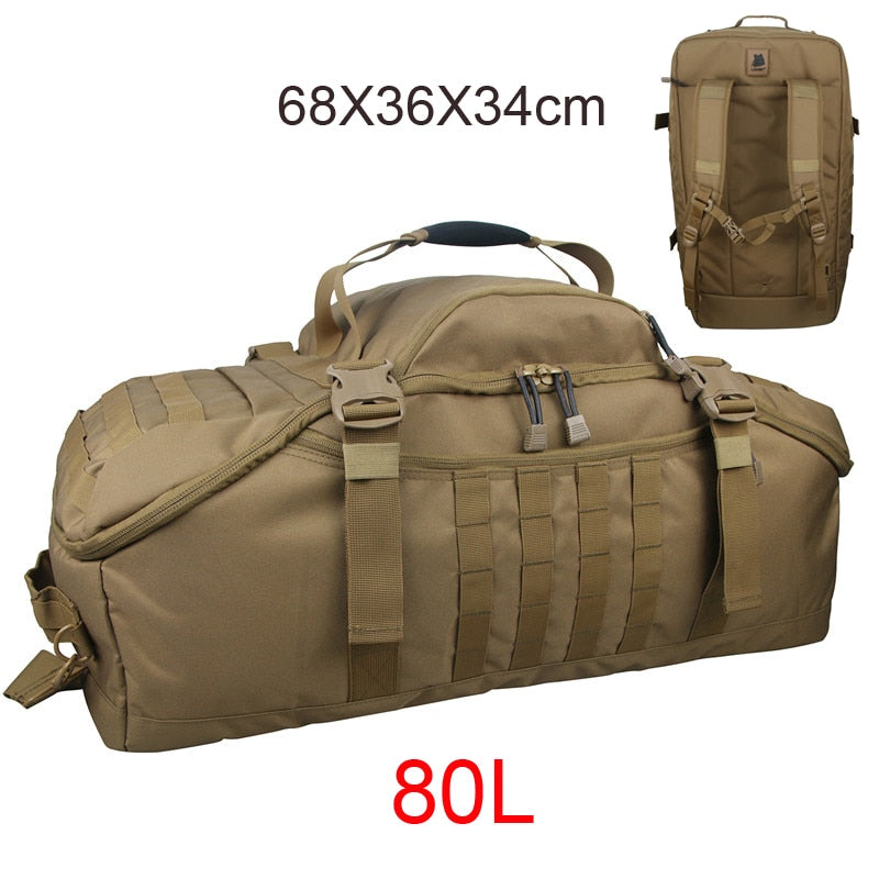 Gym Fitness Bag Camping Trekking Hiking Travel, Waterproof Hunting Bag Assault Military Outdoor Rucksack Tactical Backpack - activesportslife