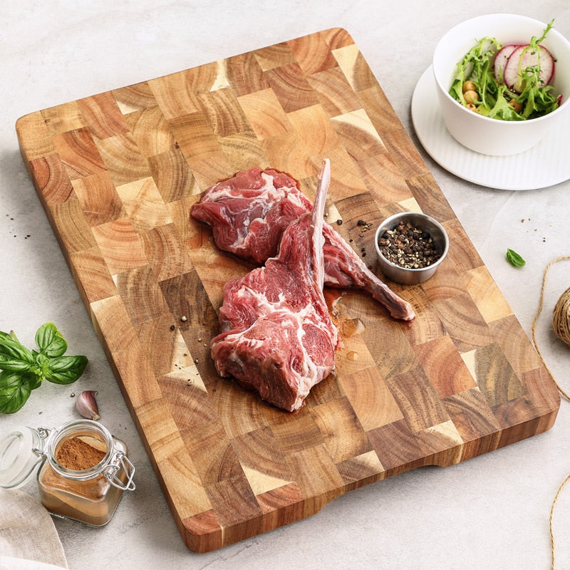 Cutting Board Double-sided Premium Acacia Wood Damp-proof - activesportslife