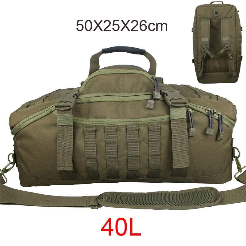 Gym Fitness Bag Camping Trekking Hiking Travel, Waterproof Hunting Bag Assault Military Outdoor Rucksack Tactical Backpack - activesportslife
