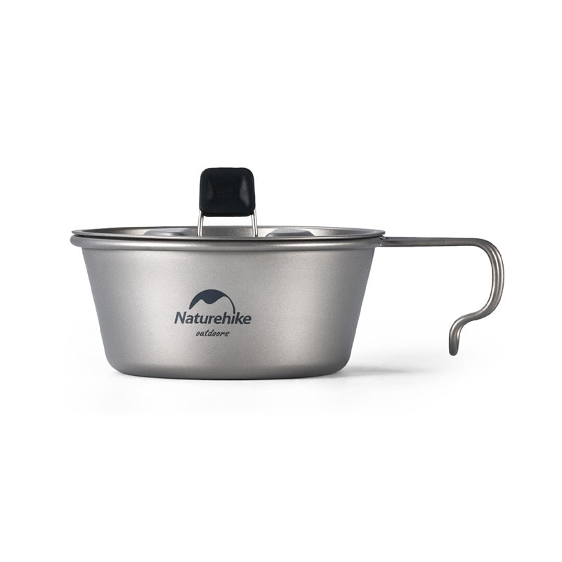 Naturehike Outdoor Bowl Lightweight Titanium Bowls Outdoor Portable With Lid - activesportslife