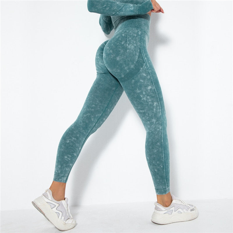Seamless Women Yoga Clothing Gym Set Yoga Workout Set Crop Top Fitness Clothing Push Up Leggings Sport Wear - activesportslife