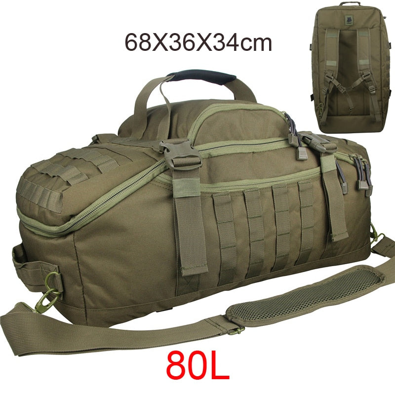 Gym Fitness Bag Camping Trekking Hiking Travel, Waterproof Hunting Bag Assault Military Outdoor Rucksack Tactical Backpack - activesportslife