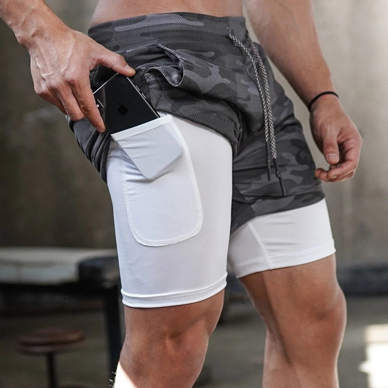 Men's Camo Quick Dry Gym Shorts - activesportslife