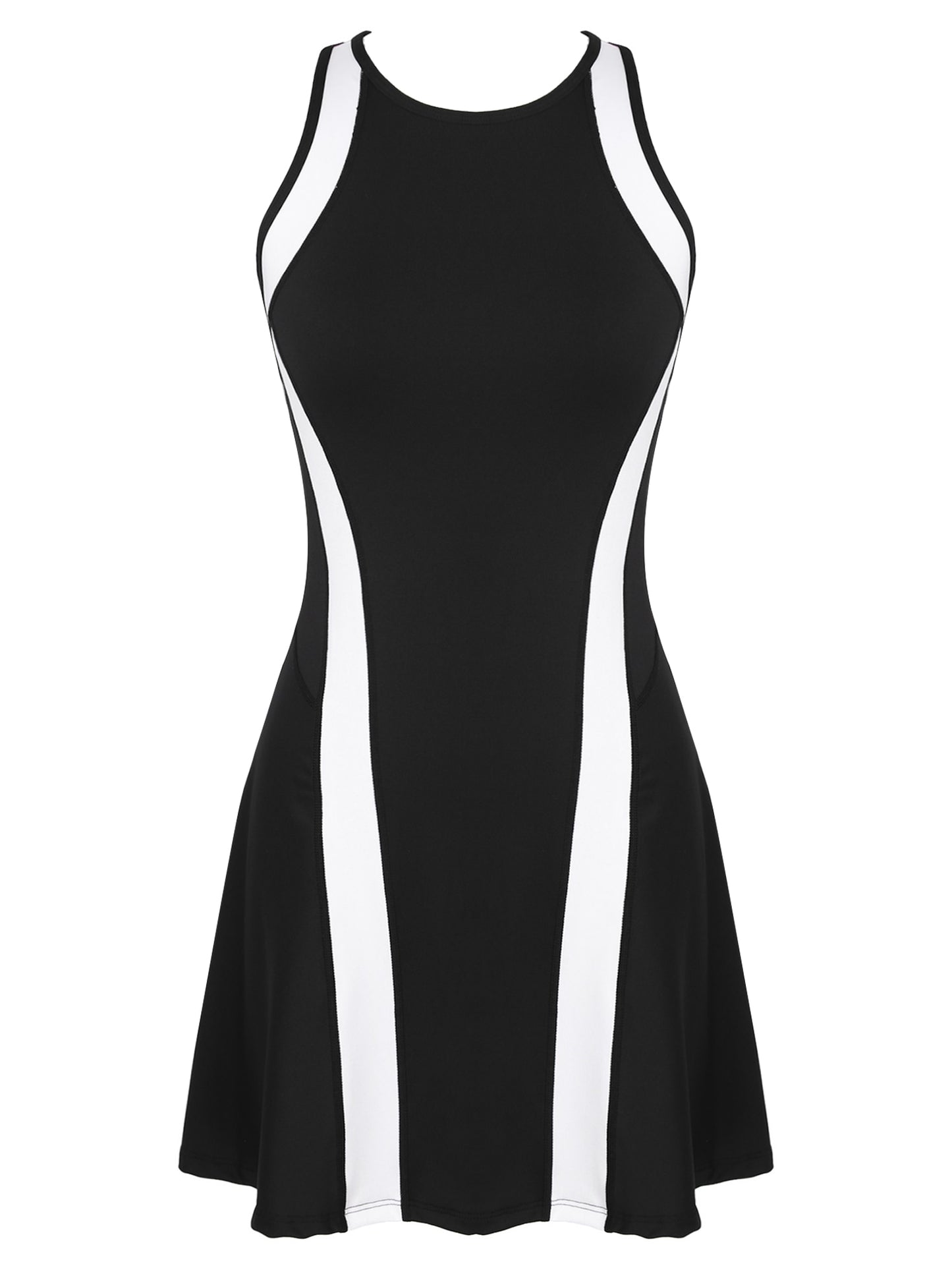 Women Quick Dry Sleeveless Strapped Criss Cross Open Back Sport Dress for Yoga Tennis Golf Workout - activesportslife