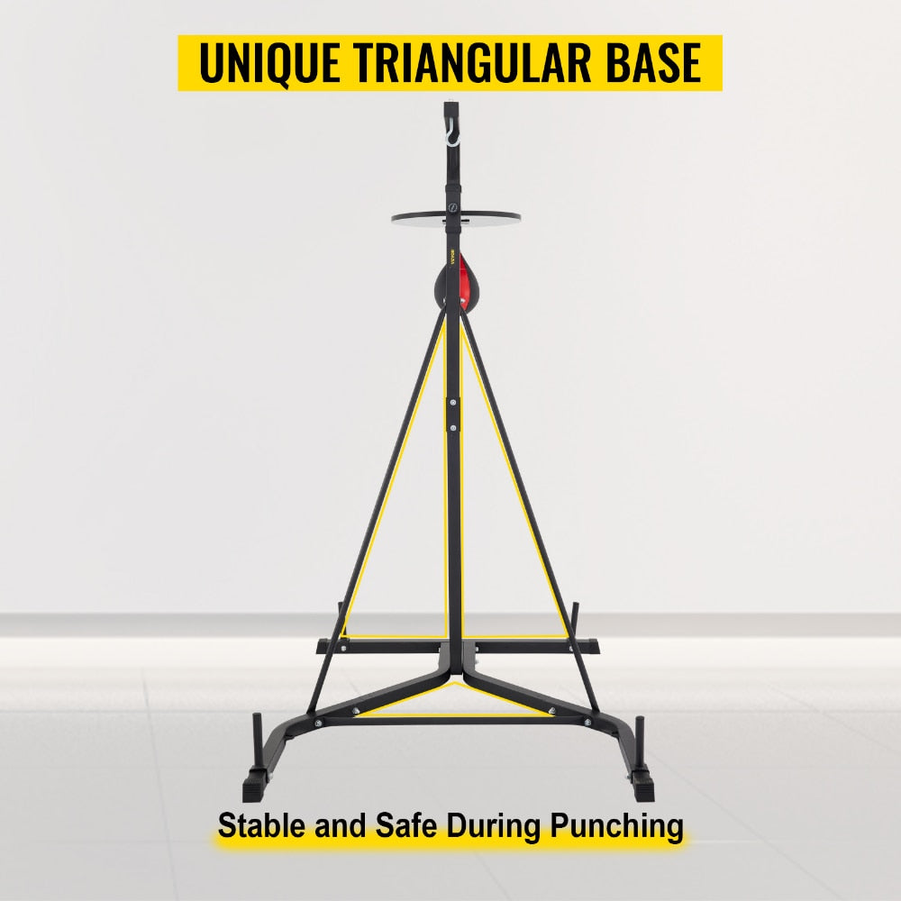 2in1 Boxing Bag Stand Punch Bag Bracket Frame MMA Fitness Training W/Speed Ball, Large Bearing ,Durable and Sturdy, - activesportslife