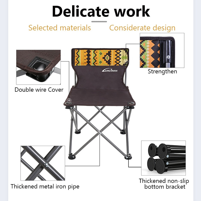 Whotman Outdoor Folding Table Chair Set Camping Portable Furniture - activesportslife