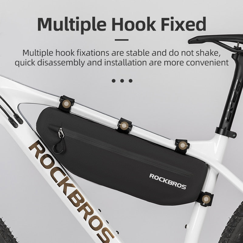 ROCKBROS Bicycle Bags Top Tube Front Frame Bag Waterproof Dirt-resistant Bike Accessories Bags - activesportslife