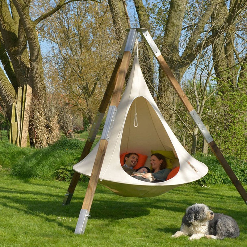 Outdoor Camping Waterproof Leisure Hanging Sofa Tent For Multi-person Butterfly Swing Hammock - activesportslife