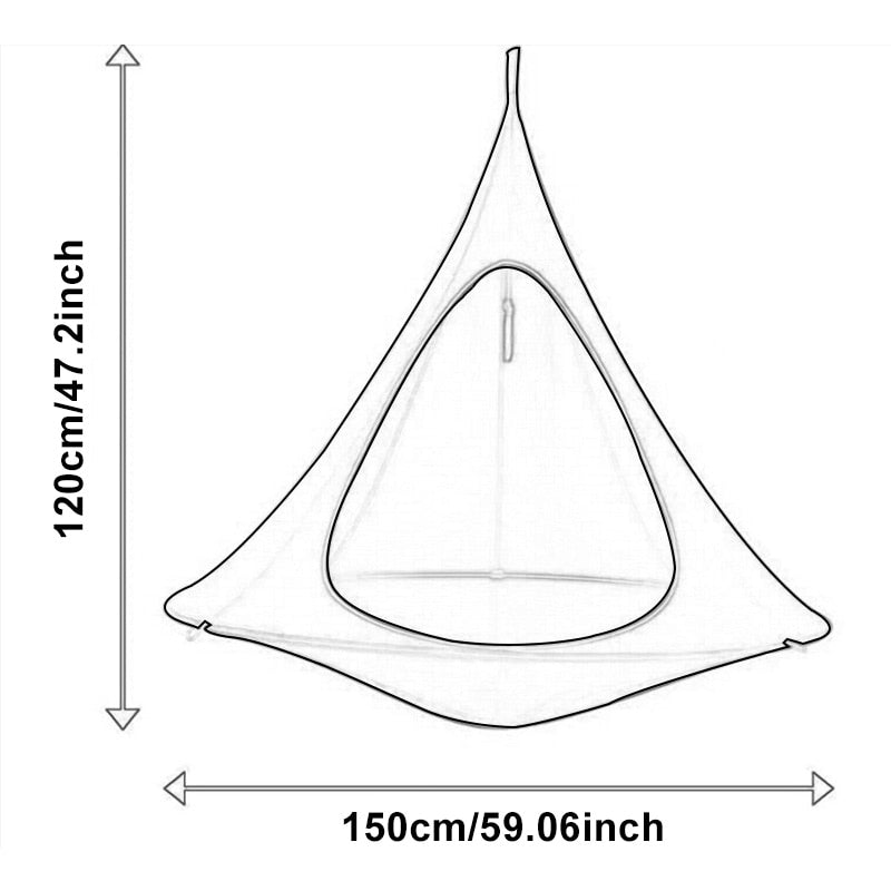 Outdoor Camping Waterproof Leisure Hanging Sofa Tent For Multi-person Butterfly Swing Hammock - activesportslife