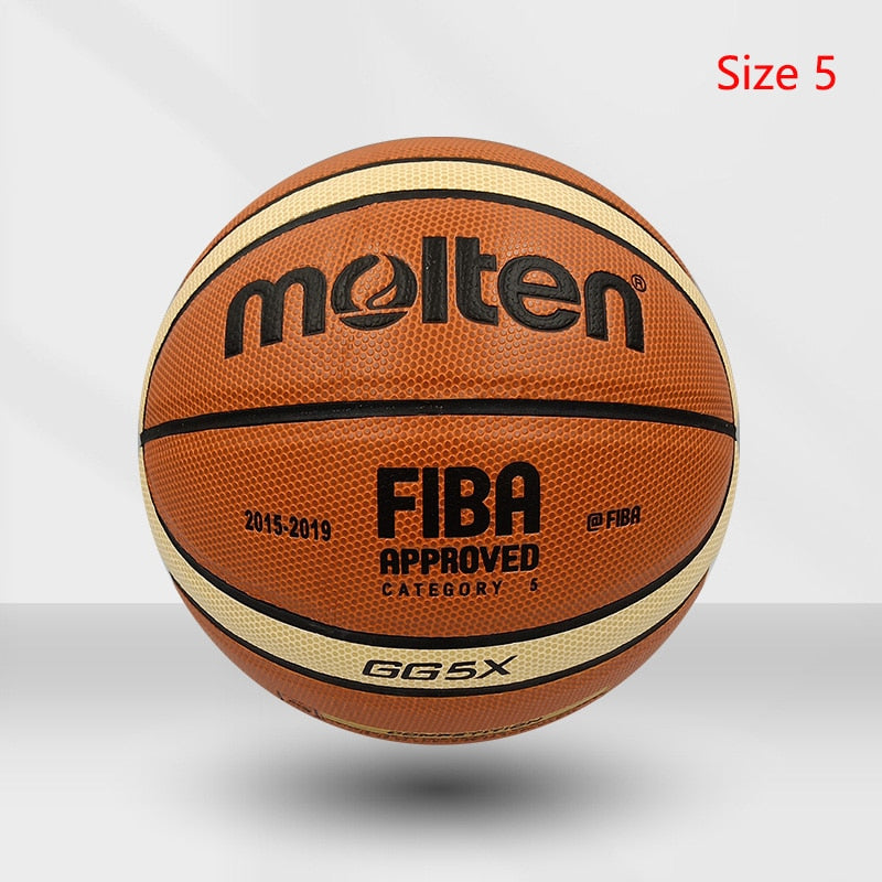 Molten Basketball Ball Official Size 7/6/5 PU Leather Outdoor Indoor - activesportslife