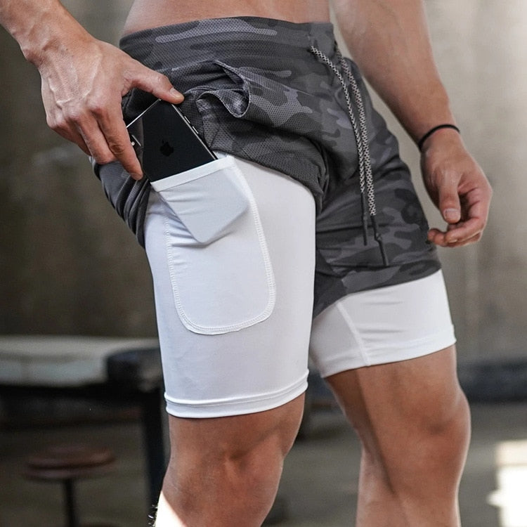 Men's Camo Quick Dry Gym Shorts - activesportslife