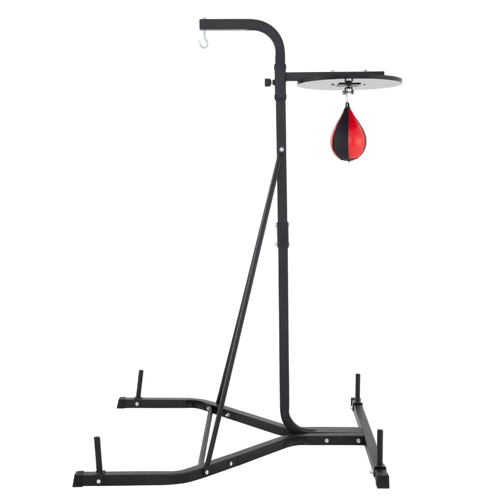 2in1 Boxing Bag Stand Punch Bag Bracket Frame MMA Fitness Training W/Speed Ball, Large Bearing ,Durable and Sturdy, - activesportslife