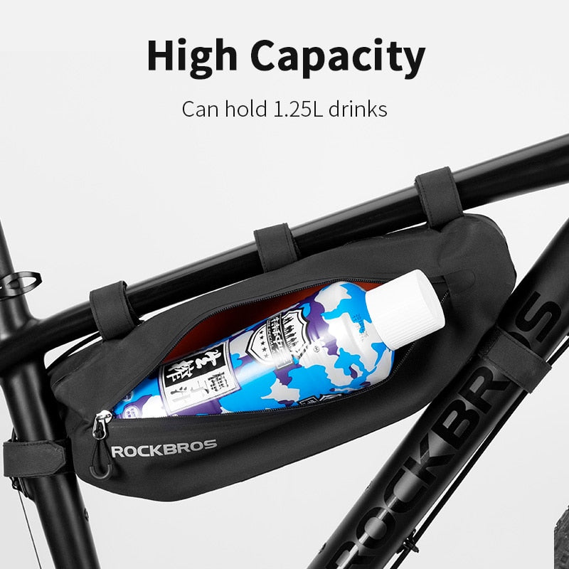 ROCKBROS Bicycle Bags Top Tube Front Frame Bag Waterproof  Dirt-resistant Bike Accessories Bags - activesportslife