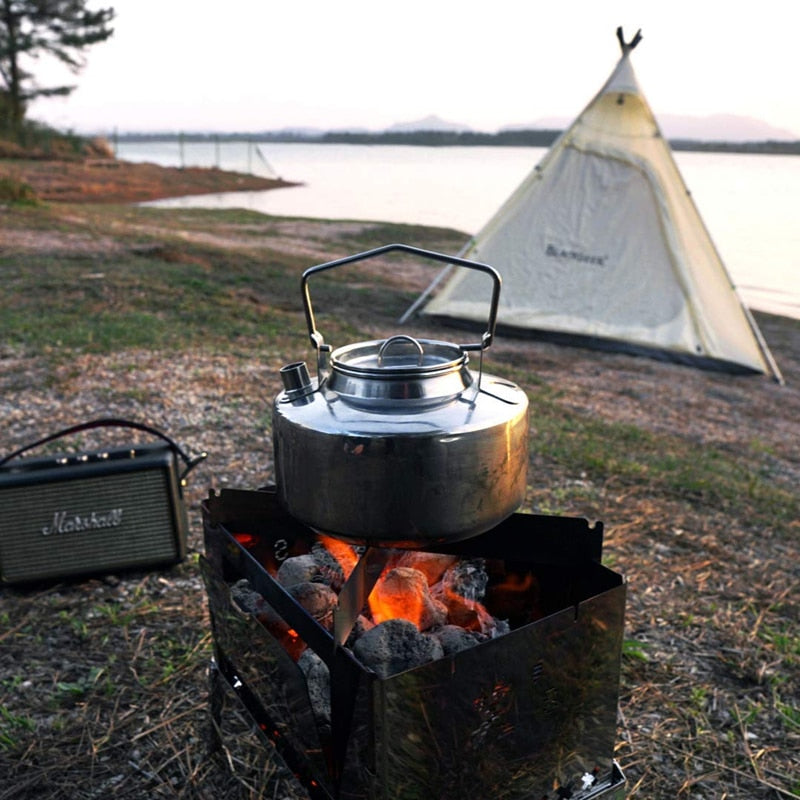 Fire Maple Antarctic Stainless Steel Backpacking Camping Kettle Bushcraft Gear Durable Teapot High Quality S304 1L 295g - activesportslife