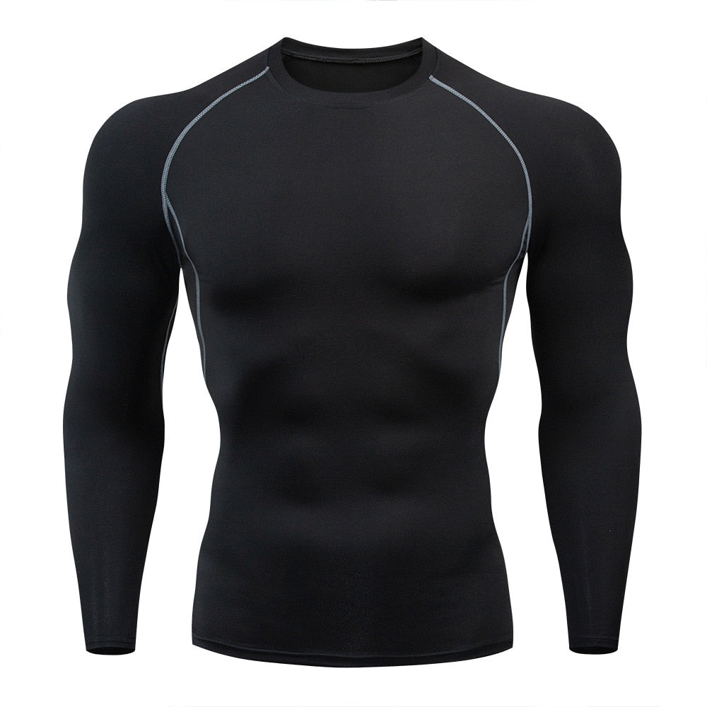 Mens Compression Fitness Tops Quick Dry - activesportslife