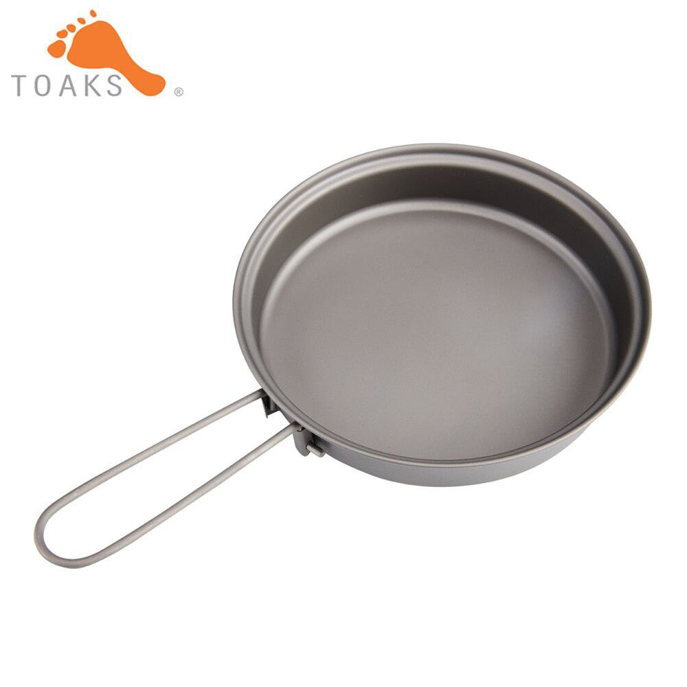 TOAKS TITANIUM FRYING PAN Outdoor Camping Lightweight PAN-115 PAN-130 PAN-145 - activesportslife