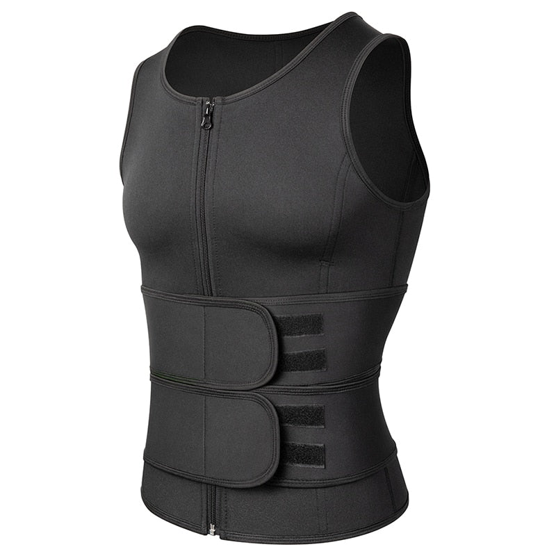 Neoprene Men's Shaper Sweat Vest Adjustable - activesportslife