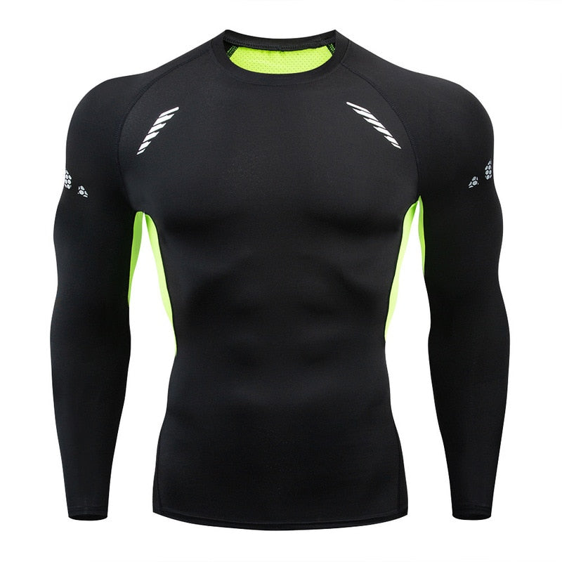 Mens Compression Fitness Tops Quick Dry - activesportslife