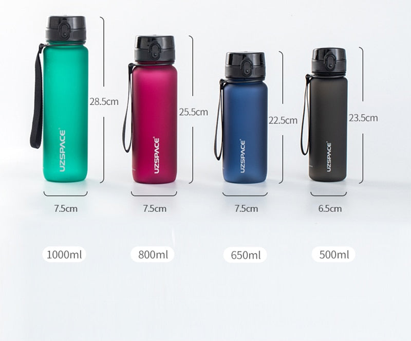 High Quality Water Bottle 500ML 1000ML BPA Free Leak Proof Eco Friendly - activesportslife