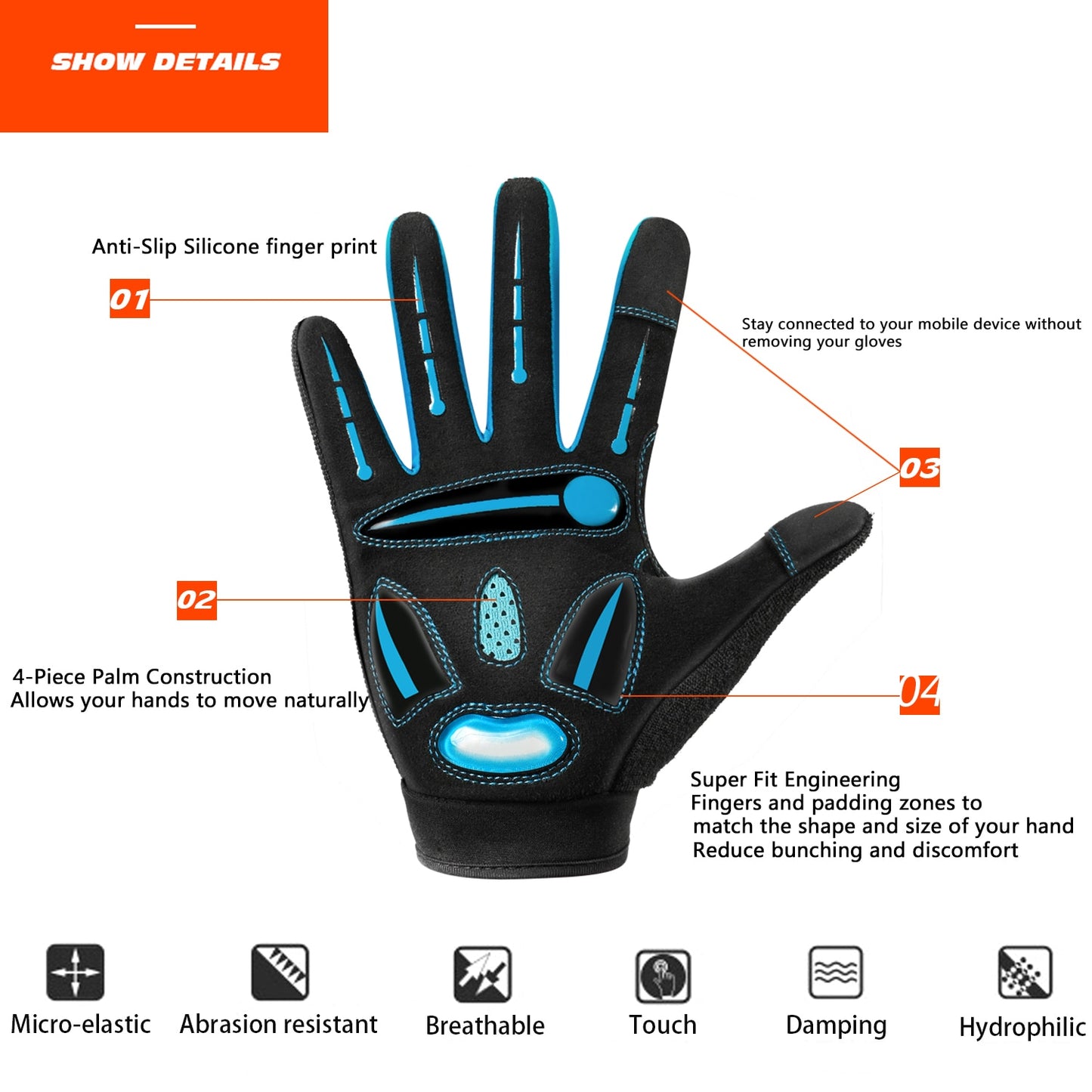 Cycling Gloves Gel Shockproof Bike Gloves Breathable Durable Non-slip - activesportslife