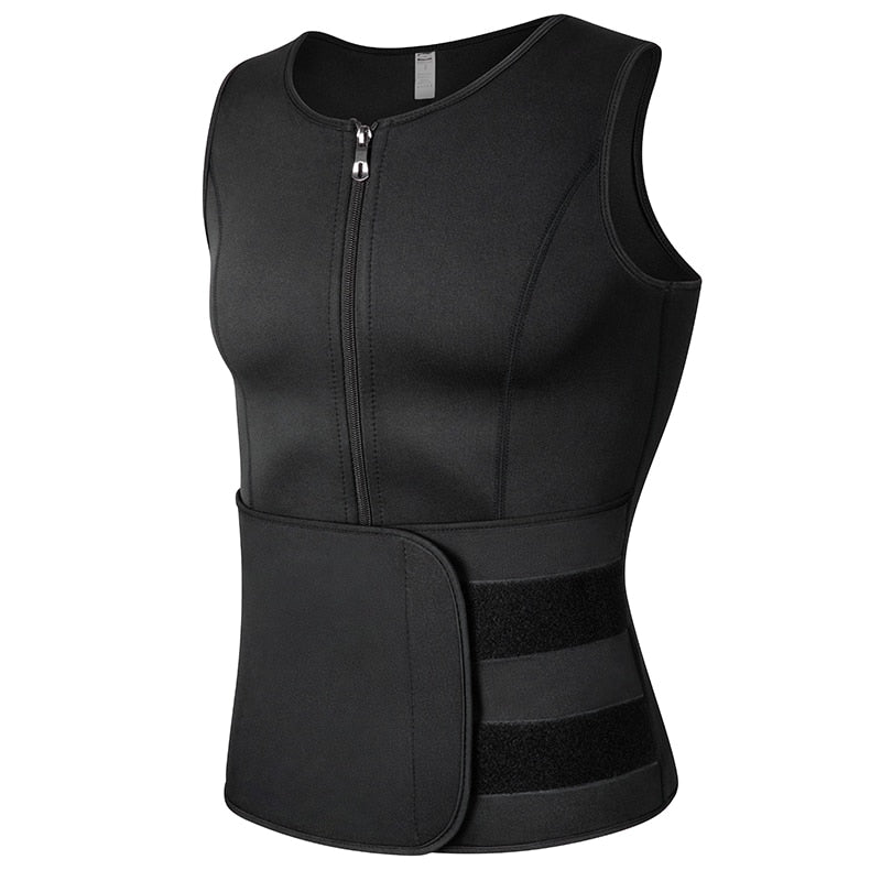 Neoprene Men's Shaper Sweat Vest Adjustable - activesportslife