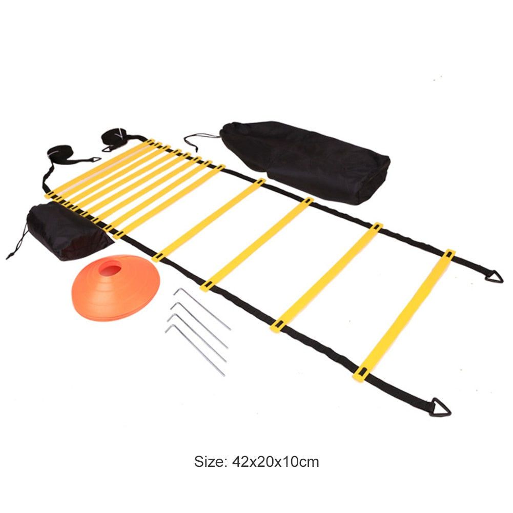 Football/Soccer Speed Agility Ladder Training Kit w/Resistance Parachute Bags - activesportslife