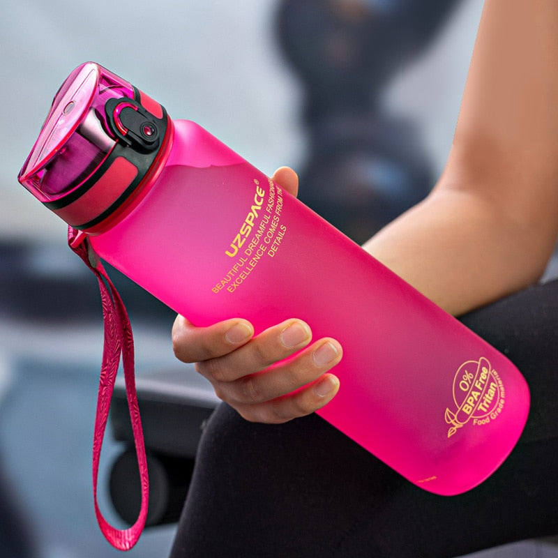 High Quality Water Bottle 500ML 1000ML BPA Free Leak Proof Eco Friendly - activesportslife