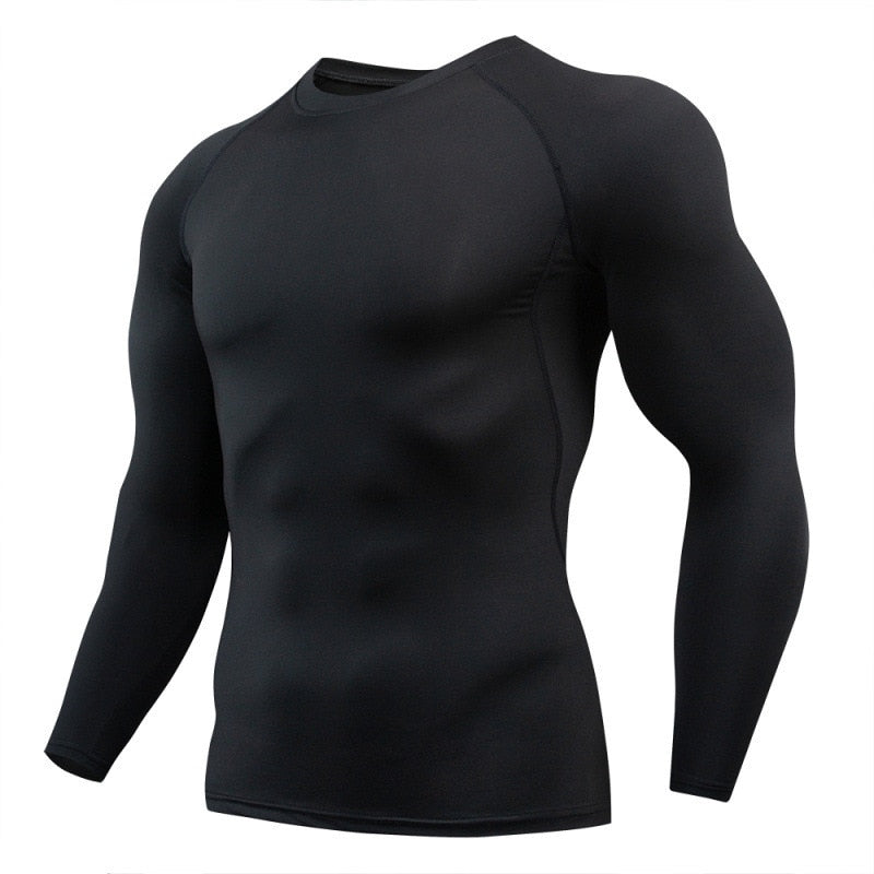 Mens Compression Fitness Tops Quick Dry - activesportslife