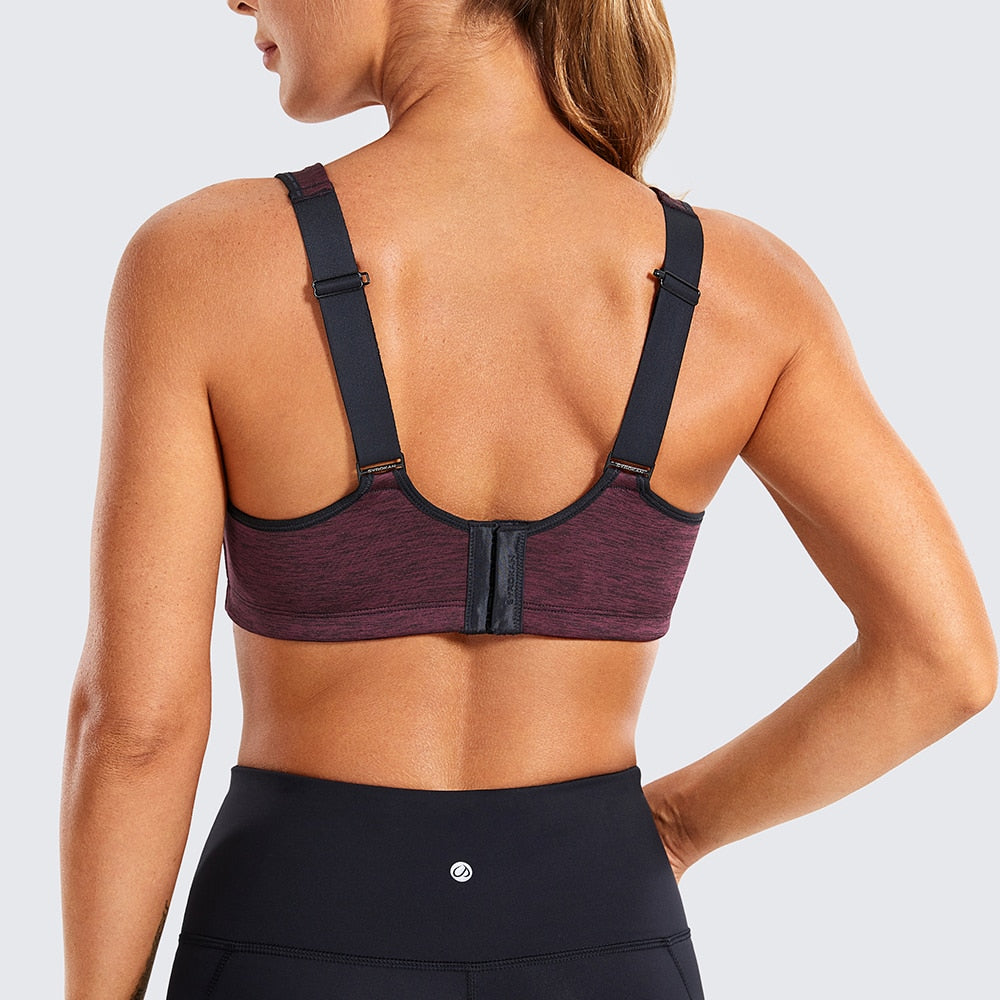 Women's High Impact Underwire Sports Bra with Adjustable Straps - activesportslife