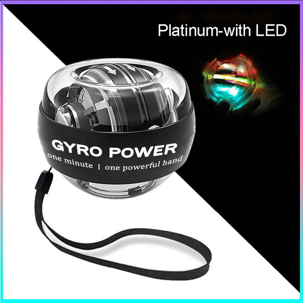 LED Gyroscopic Powerball Wrist Arm Hand Muscle Force Trainer Autostart - activesportslife