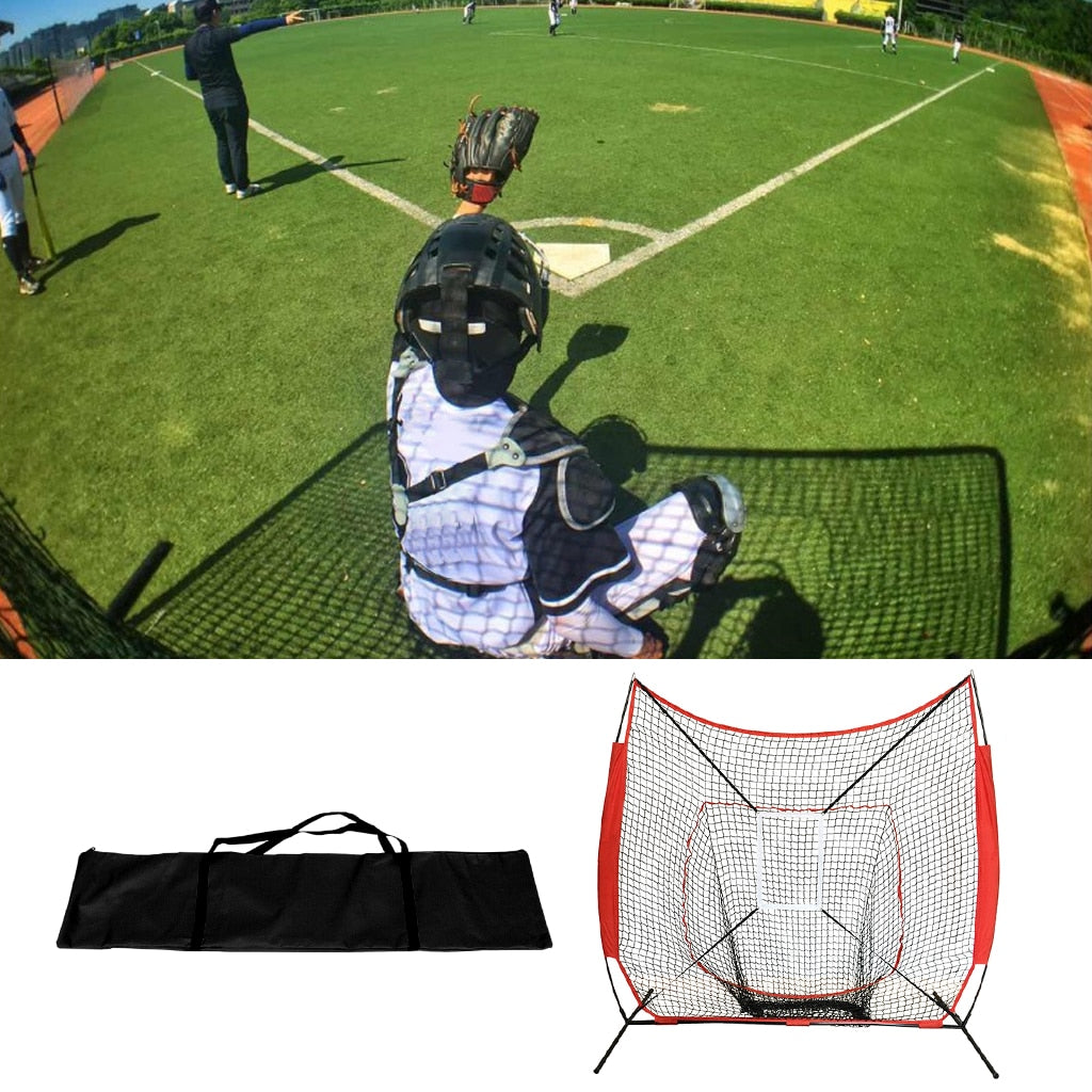 7'×7' Baseball Softball Practice Net w /Carry Bag for Training - activesportslife