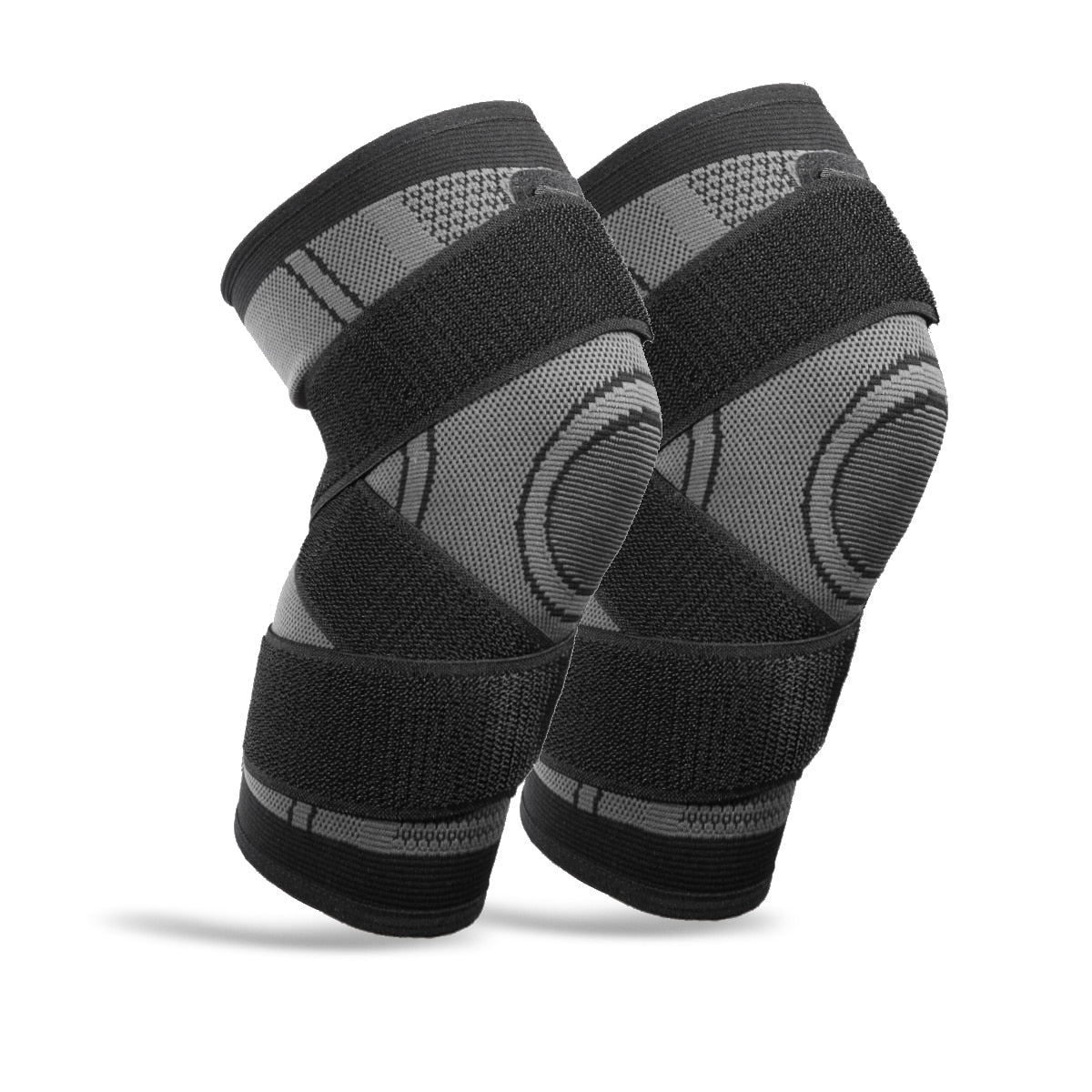 2PCS Sports Knee Pad Pressurized Elastic Knee Pads Brace Protector - activesportslife