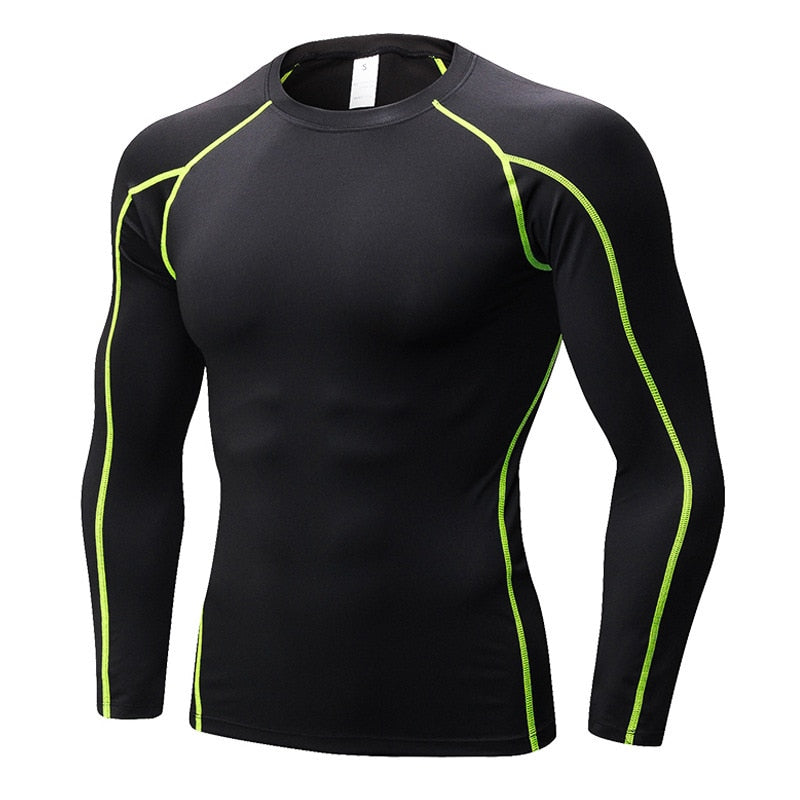 Mens Compression Fitness Tops Quick Dry - activesportslife