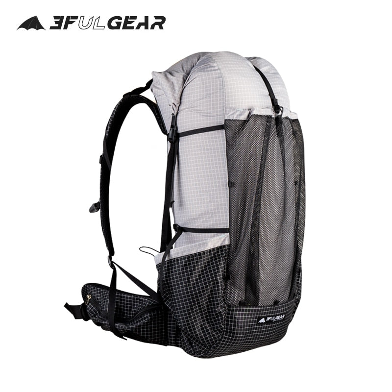 3F UL GEAR QIDIAN PRO Backpack 46+10L Ultralight 880g Outdoor Women/Men Sport Bag Wear Resistant Camping Bag Waterproof Travel - activesportslife