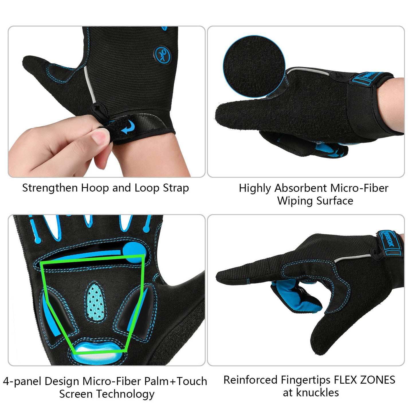 Cycling Gloves Gel Shockproof Bike Gloves Breathable Durable Non-slip - activesportslife